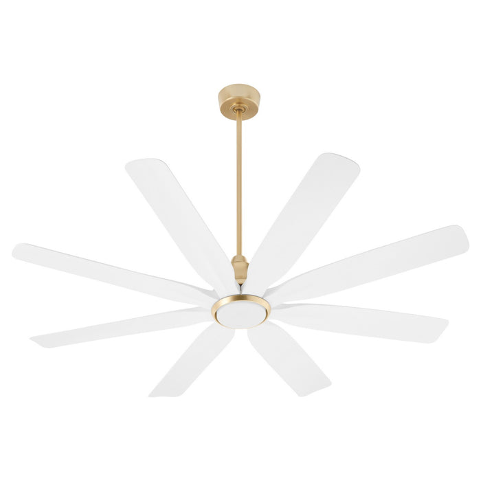 Quorum 33608-80 60" Patio Fan, Aged Brass