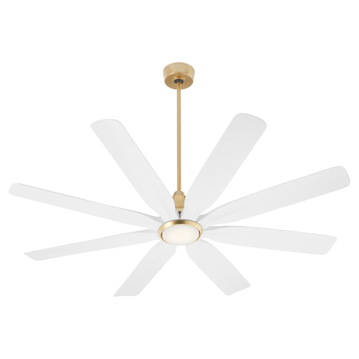 Quorum 33608-80 60" Patio Fan, Aged Brass