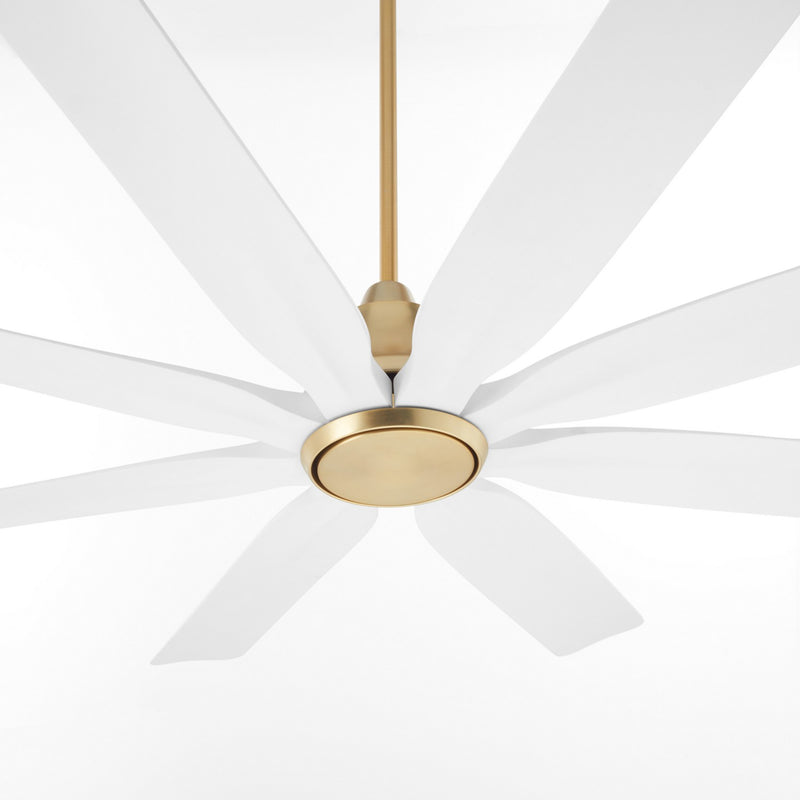 Quorum 33608-80 60" Patio Fan, Aged Brass