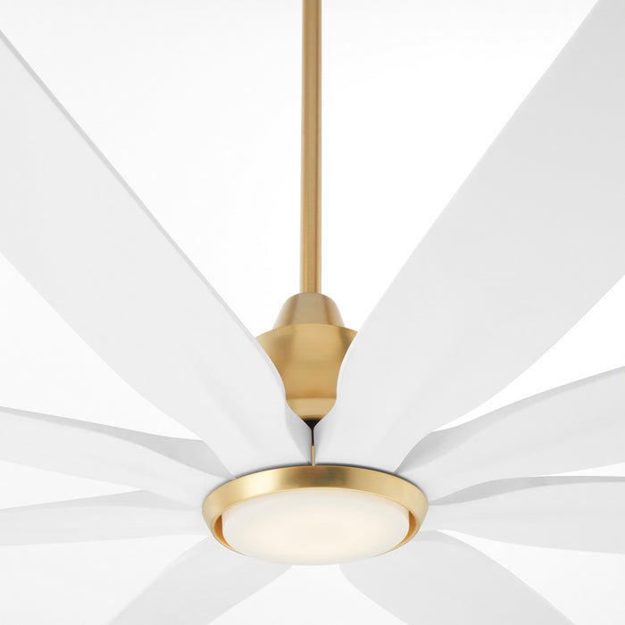 Quorum 33608-80 60" Patio Fan, Aged Brass