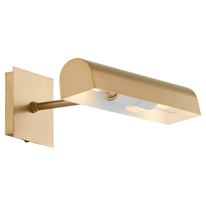 Quorum 410-15-80 Two Light Picture Light, Aged Brass