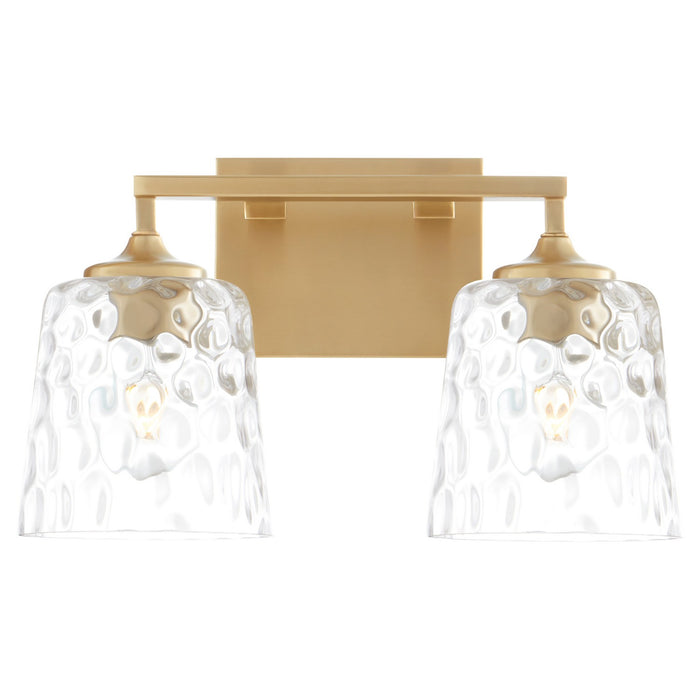 Quorum 5005-2-180 Two Light Vanity, Aged Brass