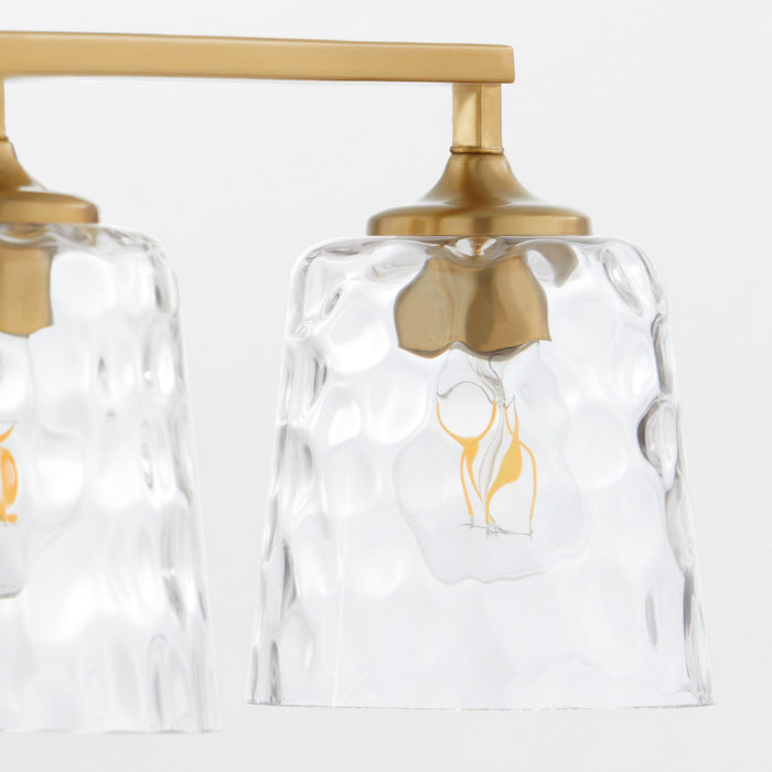 Quorum 5005-3-180 Three Light Vanity, Aged Brass