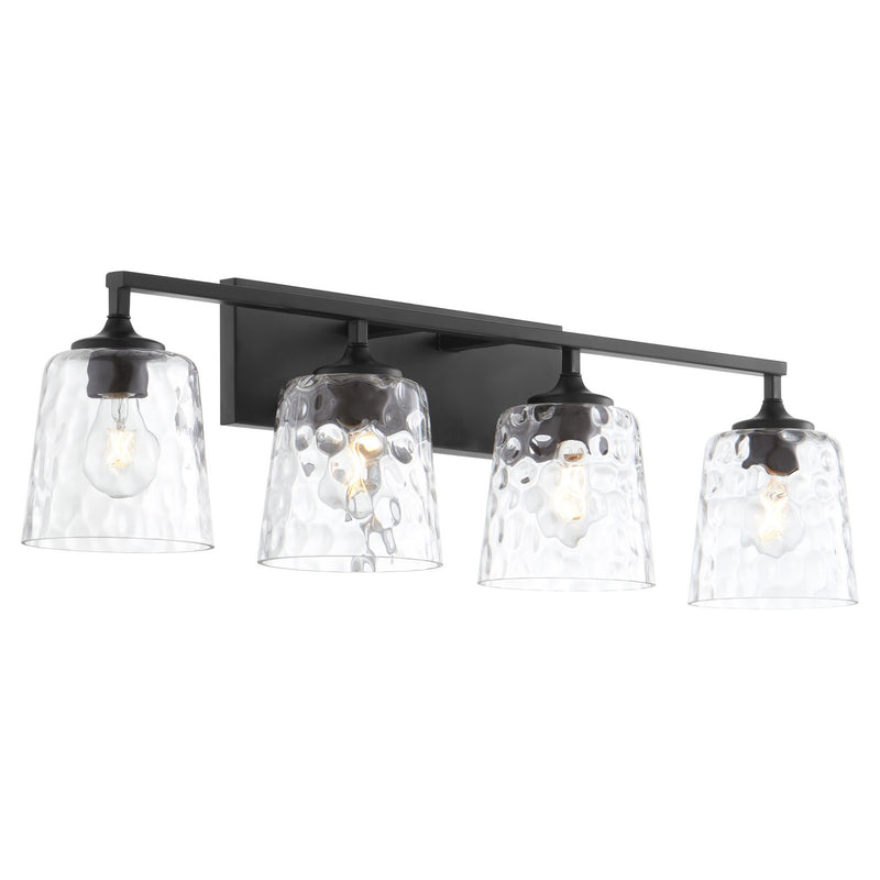 Quorum 5005-4-159 Four Light Vanity, Matte Black