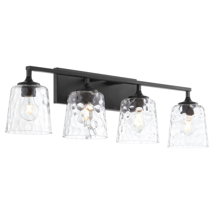 Quorum 5005-4-159 Four Light Vanity, Matte Black