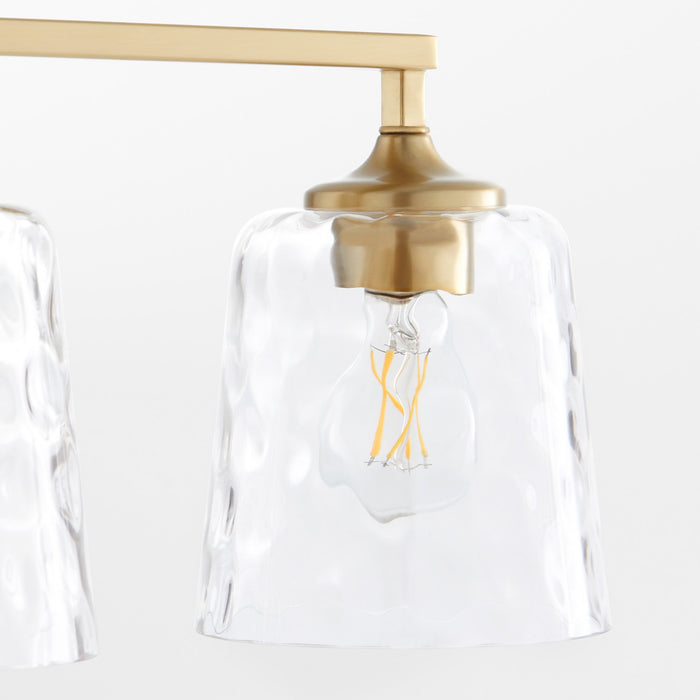 Quorum 5005-4-180 Four Light Vanity, Aged Brass
