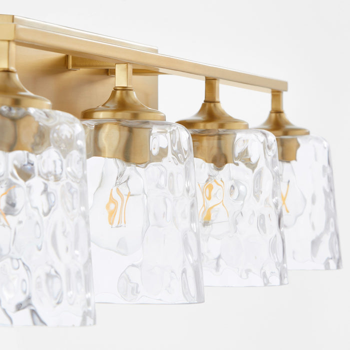 Quorum 5005-4-180 Four Light Vanity, Aged Brass