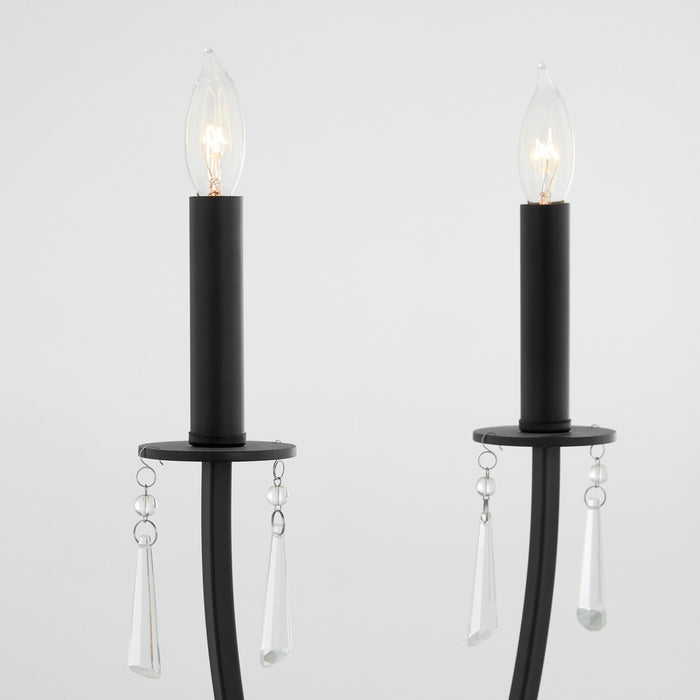 Quorum 521-2-59 Two Light Wall Mount, Matte Black