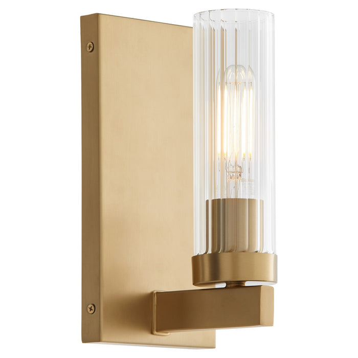 Quorum 533-1-80 One Light Vanity, Aged Brass