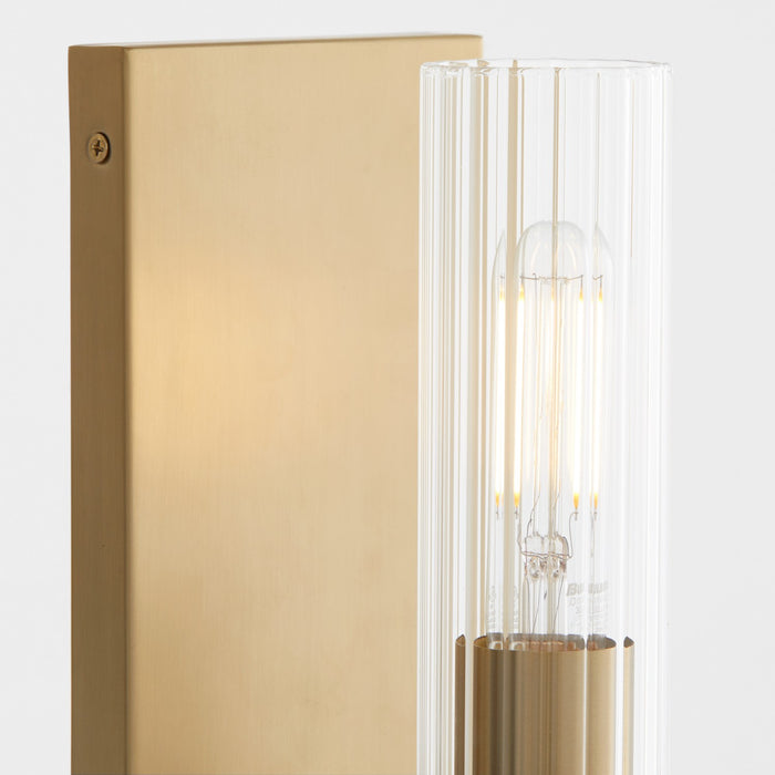 Quorum 533-1-80 One Light Vanity, Aged Brass