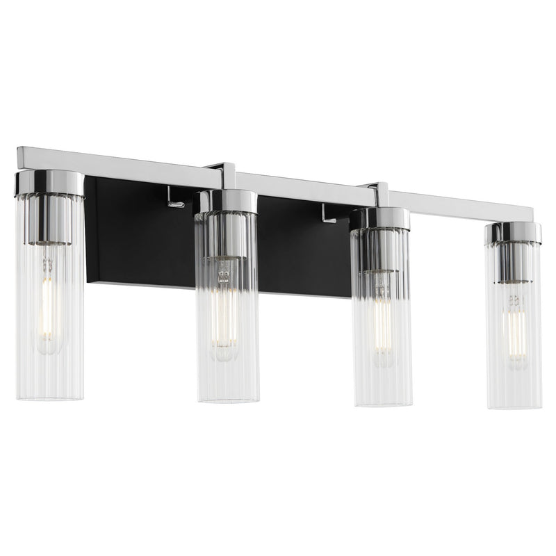 Quorum 533-4-5914 Four Light Vanity, Matte Black