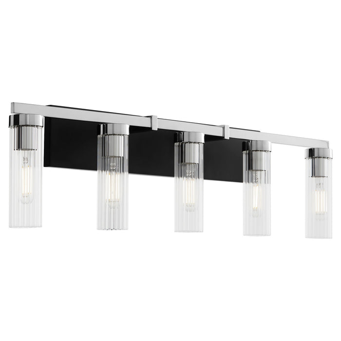 Quorum 533-5-5914 Five Light Vanity, Matte Black