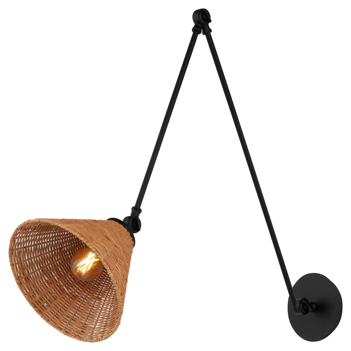 Quorum 5394-59 One Light Wall Mount, Matte Black