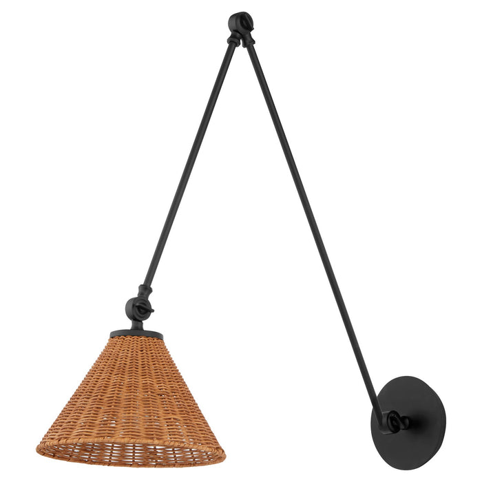 Quorum 5394-59 One Light Wall Mount, Matte Black