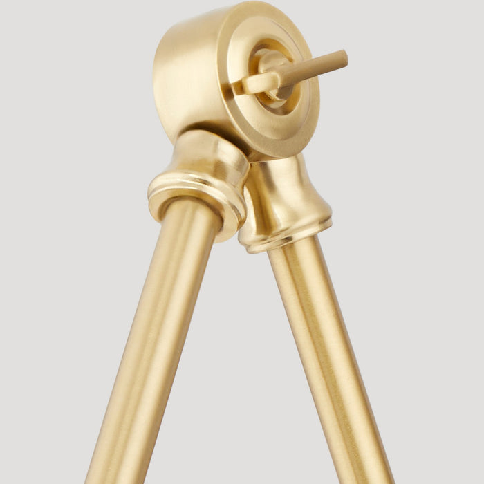 Quorum 5394-80 One Light Wall Mount, Aged Brass