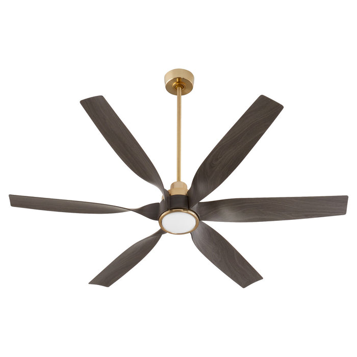 Quorum 55606-80 60" Patio Fan, Aged Brass