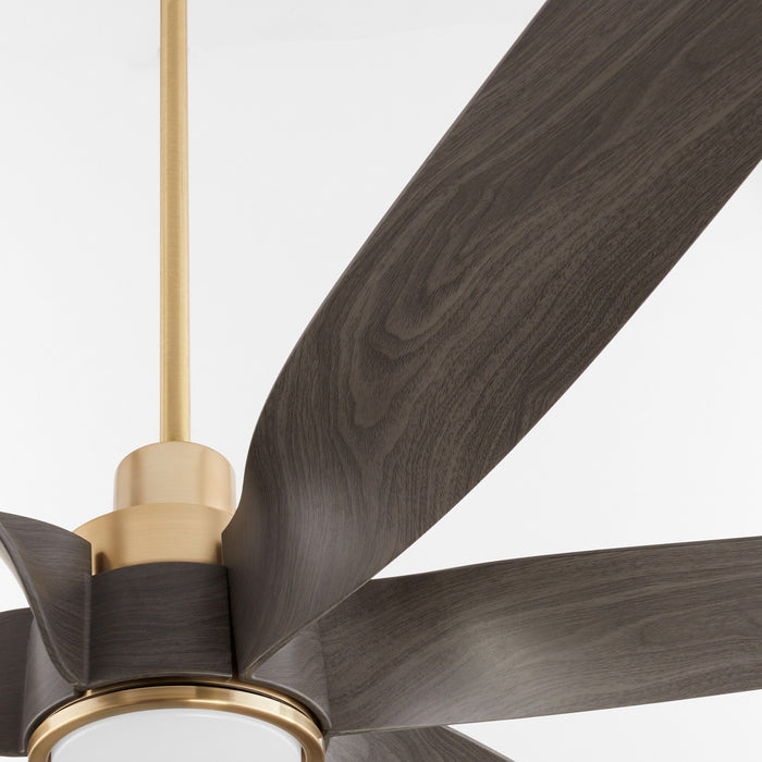 Quorum 55606-80 60" Patio Fan, Aged Brass