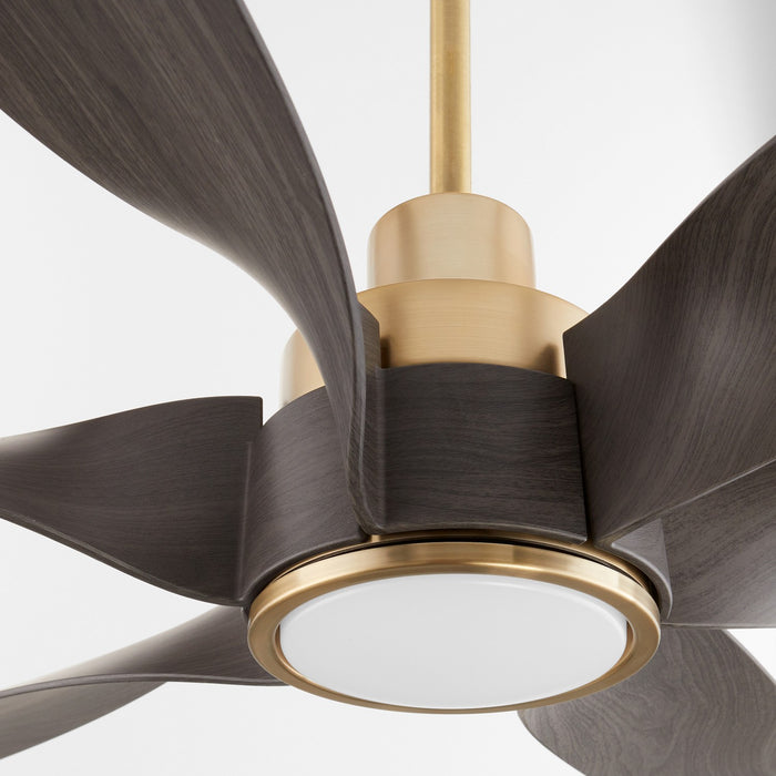 Quorum 55606-80 60" Patio Fan, Aged Brass