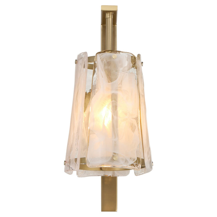 Quorum 5575-1-80 One Light Wall Mount, Aged Brass