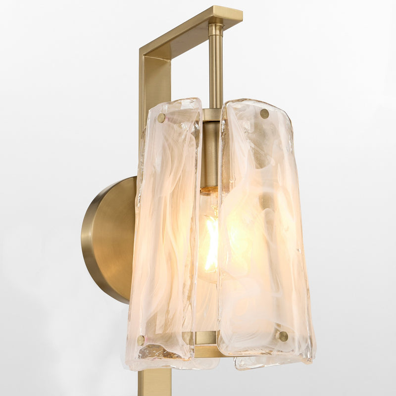 Quorum 5575-1-80 One Light Wall Mount, Aged Brass