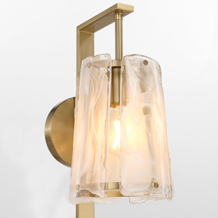 Quorum 5575-1-80 One Light Wall Mount, Aged Brass