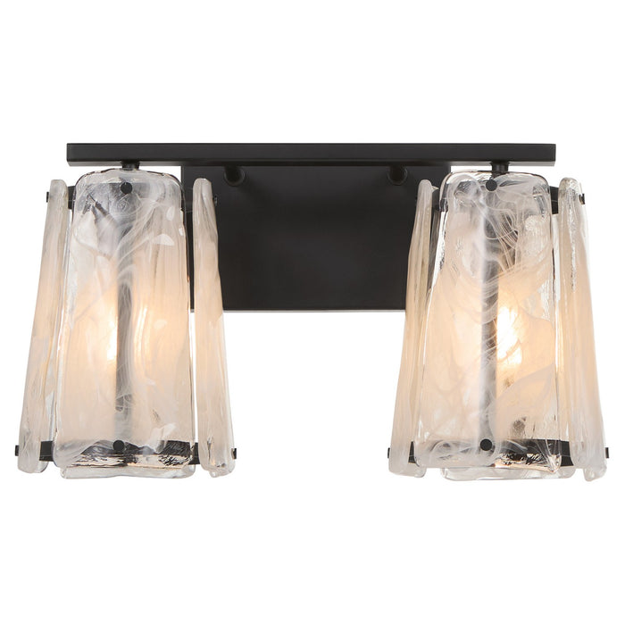 Quorum 5575-2-59 Two Light Vanity, Matte Black