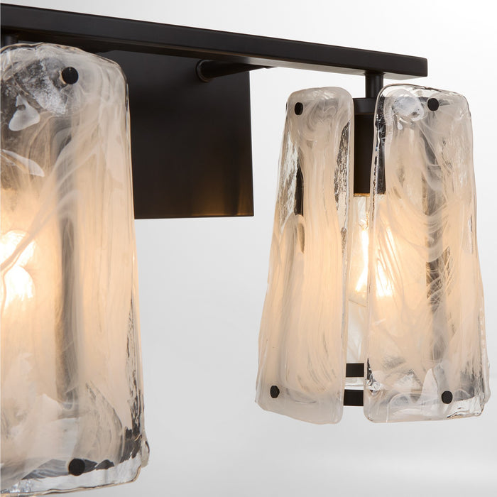 Quorum 5575-2-59 Two Light Vanity, Matte Black