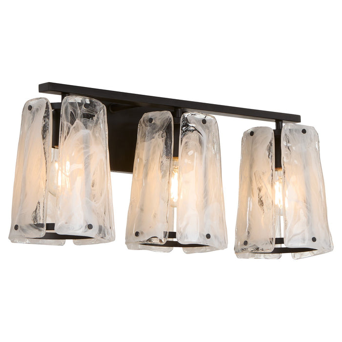 Quorum 5575-3-59 Three Light Vanity, Matte Black