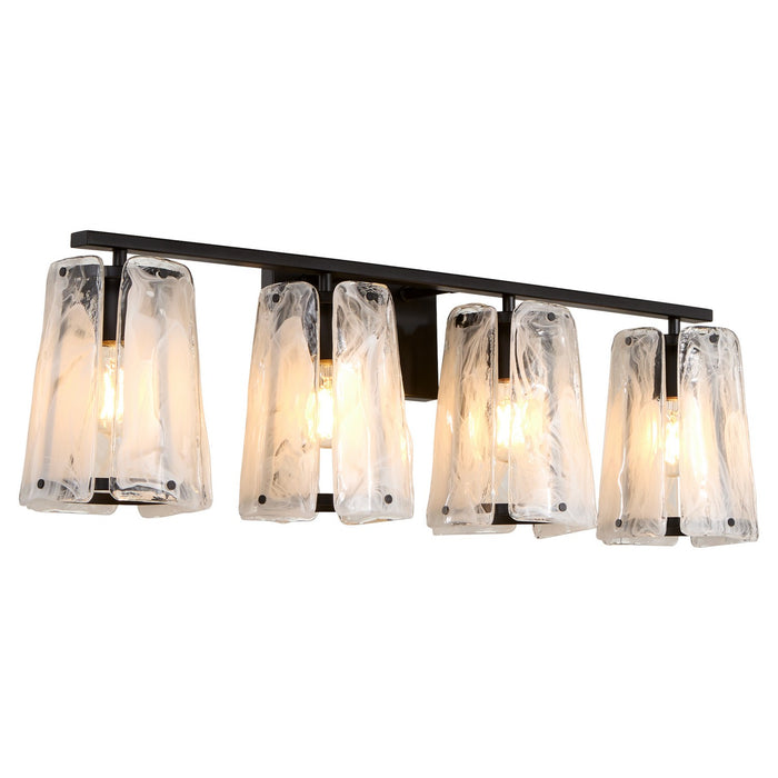 Quorum 5575-4-59 Four Light Vanity, Matte Black