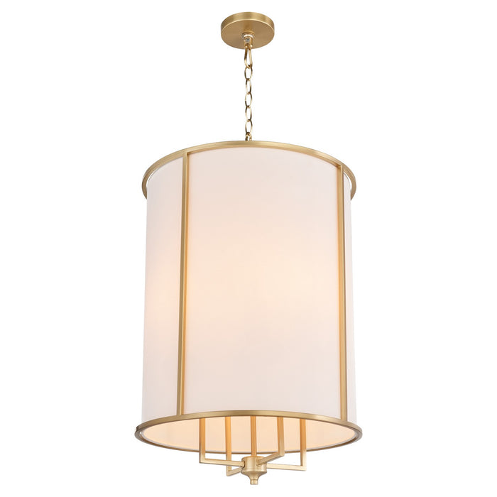 Quorum 6705-4-80 Four Light Entry, Aged Brass