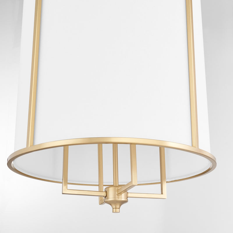 Quorum 6705-4-80 Four Light Entry, Aged Brass