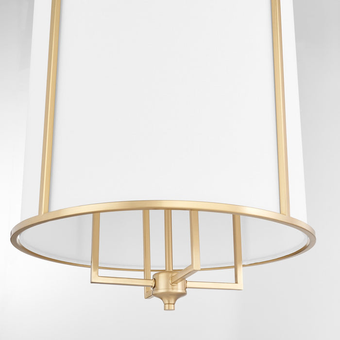 Quorum 6705-4-80 Four Light Entry, Aged Brass
