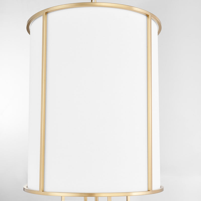 Quorum 6705-4-80 Four Light Entry, Aged Brass