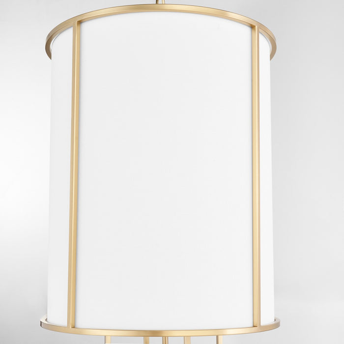 Quorum 6705-4-80 Four Light Entry, Aged Brass
