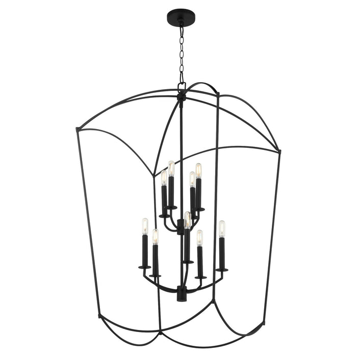 Quorum 6812-9-59 Nine Light Entry, Matte Black