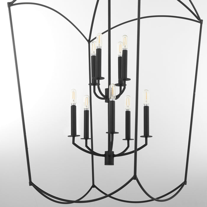 Quorum 6812-9-59 Nine Light Entry, Matte Black