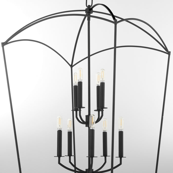Quorum 6812-9-59 Nine Light Entry, Matte Black
