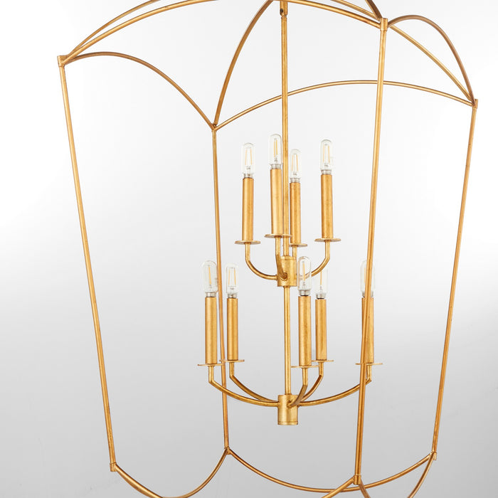 Quorum 6812-9-74 Nine Light Entry, Gold Leaf