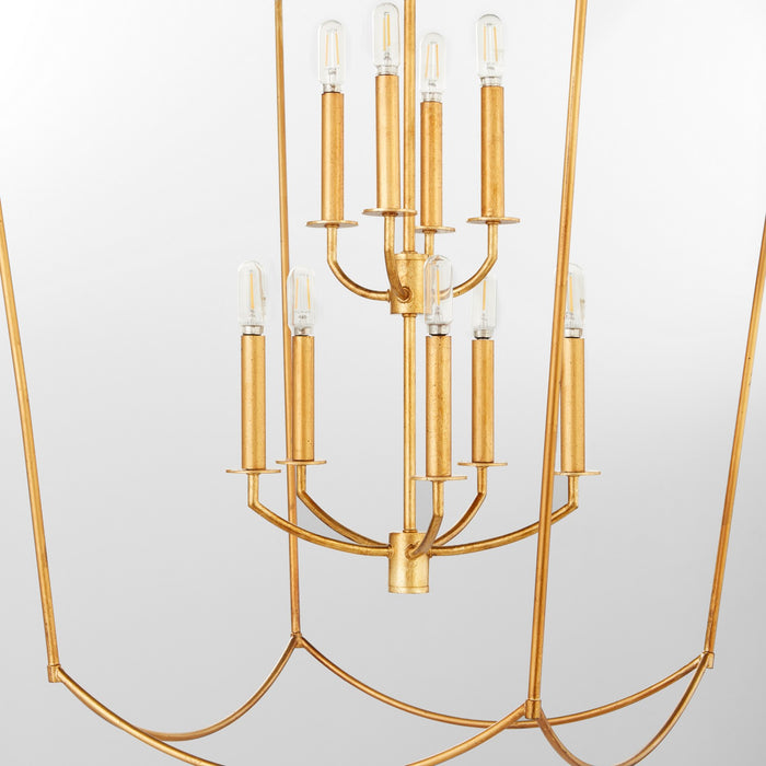 Quorum 6812-9-74 Nine Light Entry, Gold Leaf