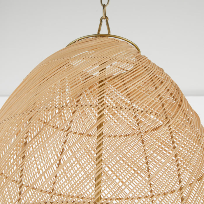 Quorum 6900-5-80 Five Light Pendant, Aged Brass