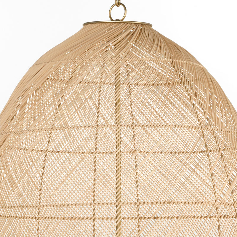 Quorum 6901-5-80 Five Light Pendant, Aged Brass