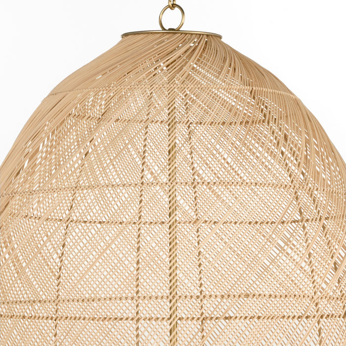 Quorum 6901-5-80 Five Light Pendant, Aged Brass