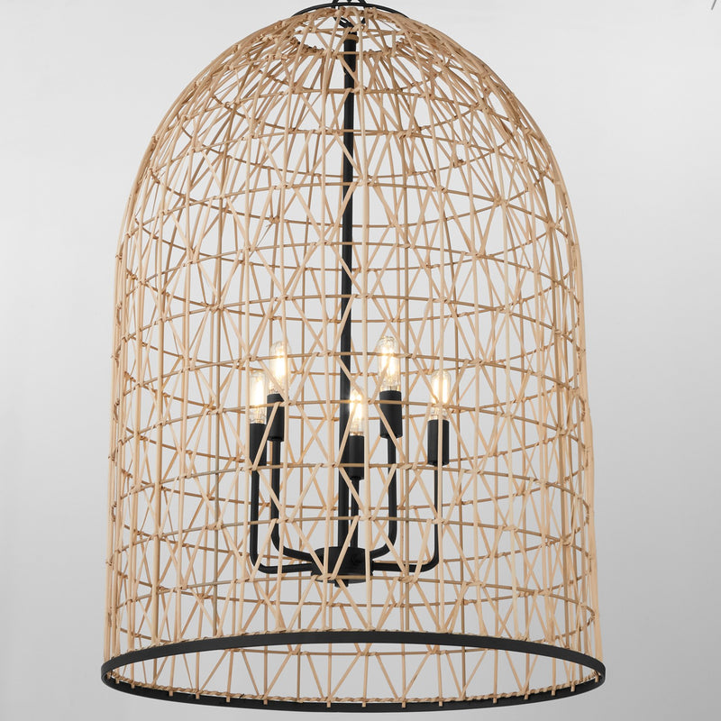 Quorum 6902-5-59 Five Light Pendant, Matte Black