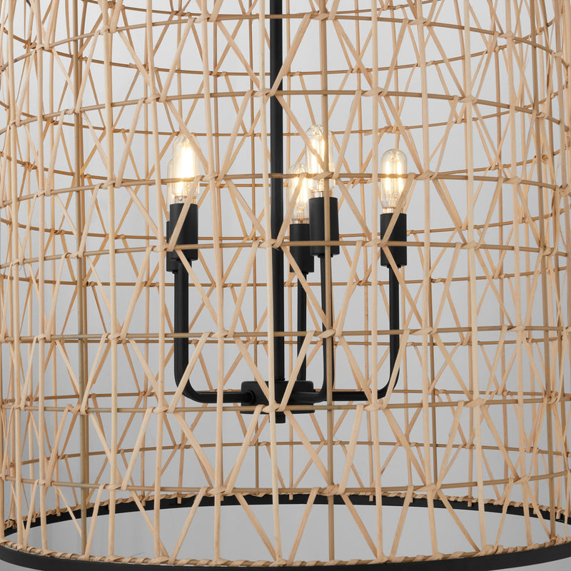 Quorum 6902-5-59 Five Light Pendant, Matte Black