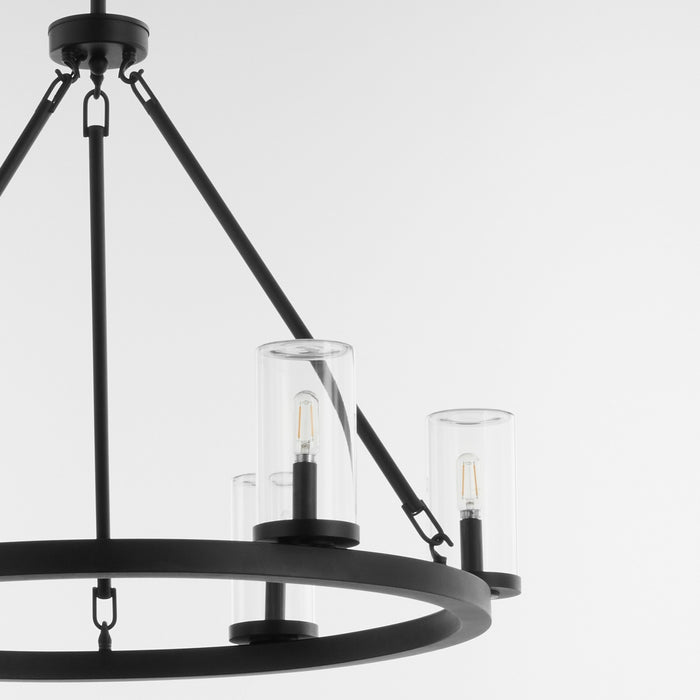Quorum 70-6-59 Six Light Chandelier, Matte Black