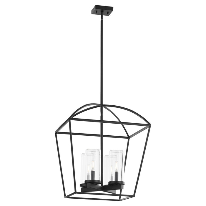 Quorum 71-4-59 Four Light Pendant, Matte Black