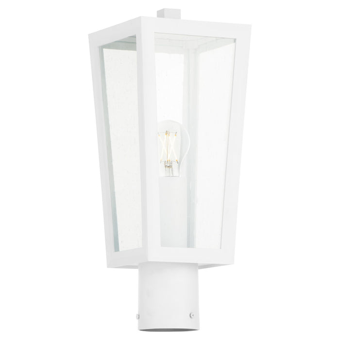 Quorum 717-6-6 One Light Post Mount, White