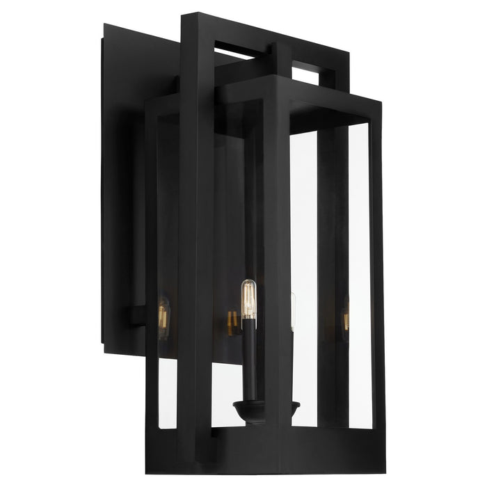 Quorum 736-30-69 Four Light Wall Lantern, Textured Black