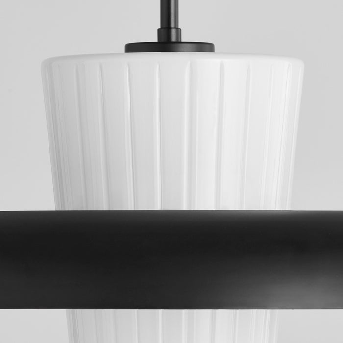 Quorum 8227-16-59 One Light Pendant, Matte Black