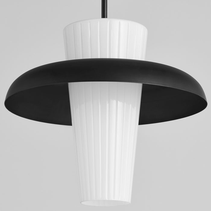 Quorum 8227-16-59 One Light Pendant, Matte Black